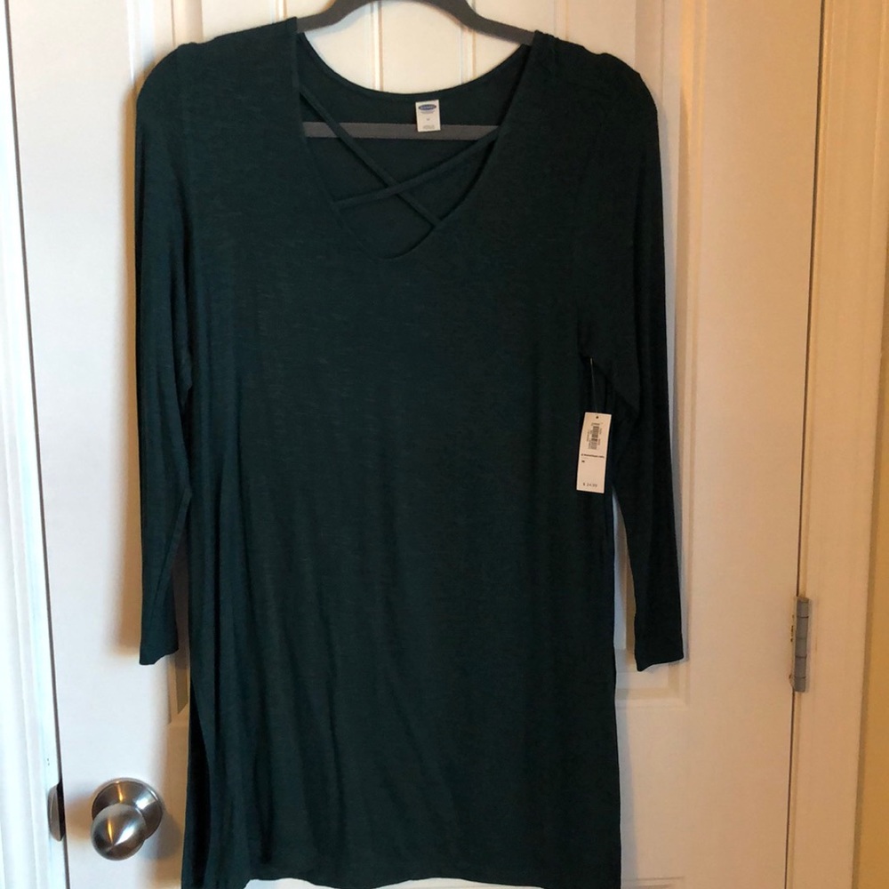 NWT Old navy tunic top hunter green size M